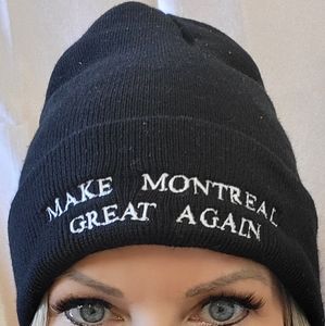 New MAKE MONTREAL GREAT AGAIN black beanie